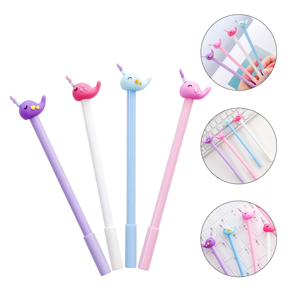 

12 Pcs Cartoon Whale Sign Pen Cute Stationery for School Animal Pens Aesthetic Funny Kid Preschool