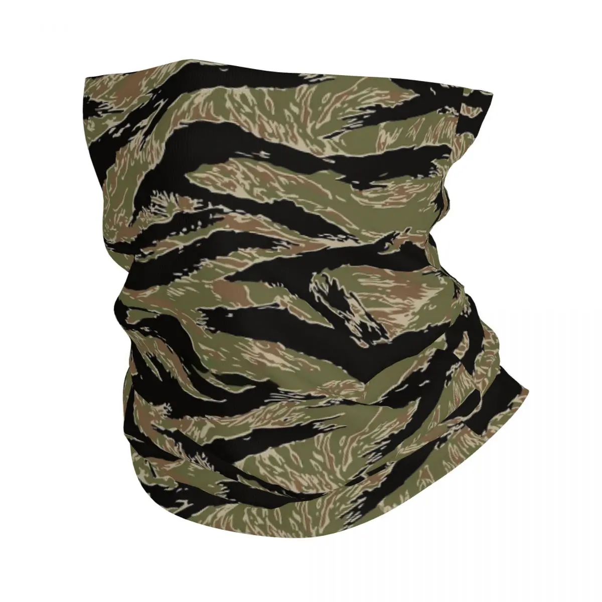 Tiger Stripe Camo Bandana Neck Cover Printed Face Scarf Multi-use Headband Outdoor Sports for Men Women Adult Winter