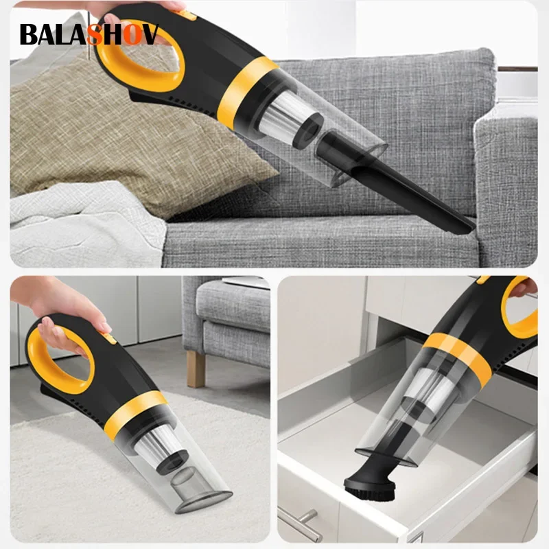 Mini Wireless Handheld Vacuum Cleaner 5000Pa for Home Desktop Cleaning - Portable Appliances