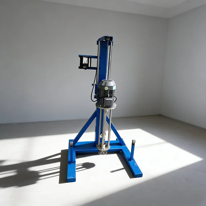 50-200L High Power Electric Emulsifying Mixer, VFD Speed Control Integrated Chemical Stirrer & Emulsifier