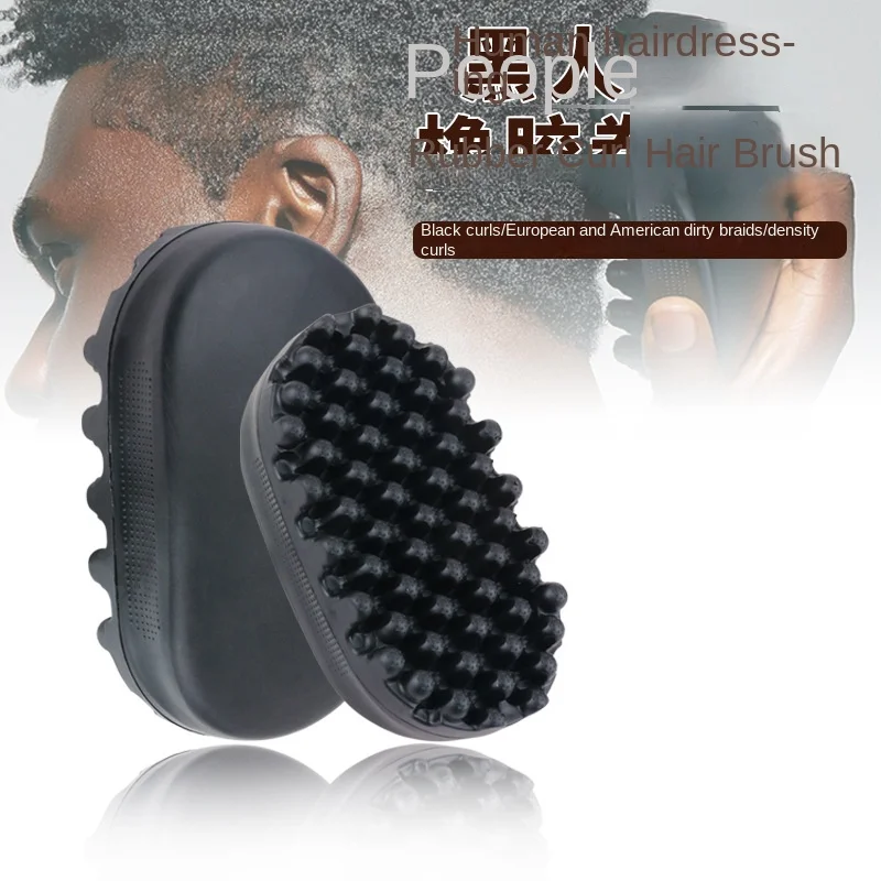 

Bun Combs Black People Curly Twisted Brush Rubber Hair Curl Double Sided Magic Twisted Hair Brush Oval Comb