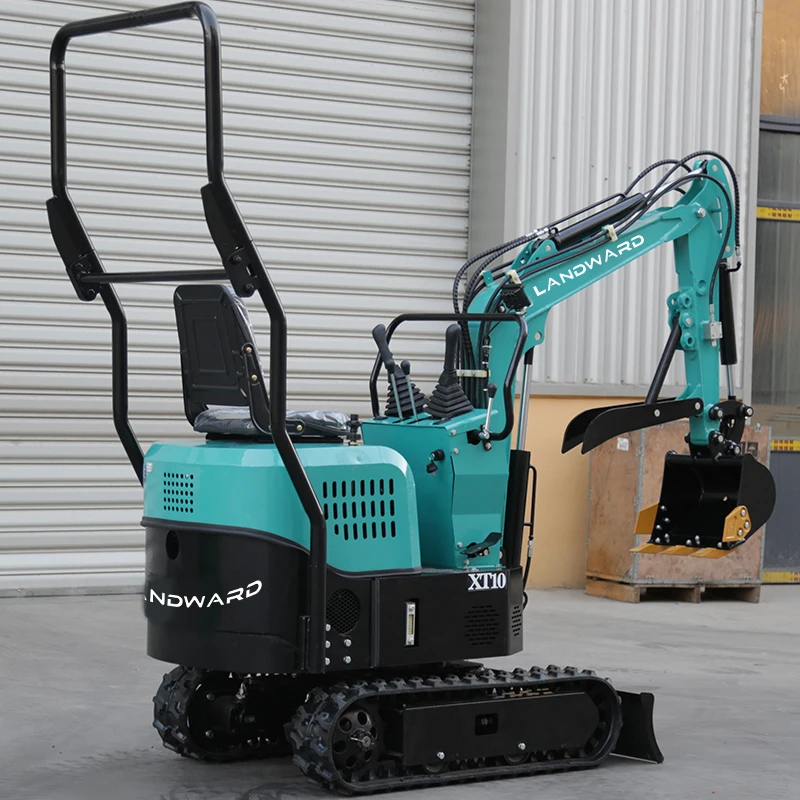 Landward Factory Safe And Efficient Mini Excavator 1Ton Road Construction Multifunctional 1.3Tons Small Digger Price Customized