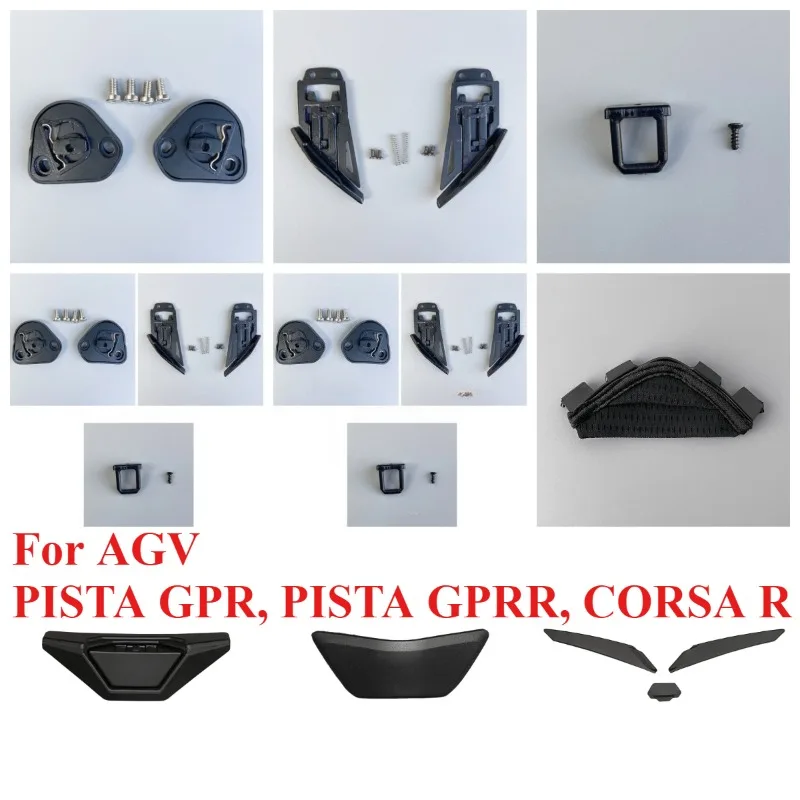 Helmet Visor Base Mechanism Visera Lock for AGV PISTA GPR, PISTA GPRR, CORSA R Viseira Capacete De Moto Accessories Parts