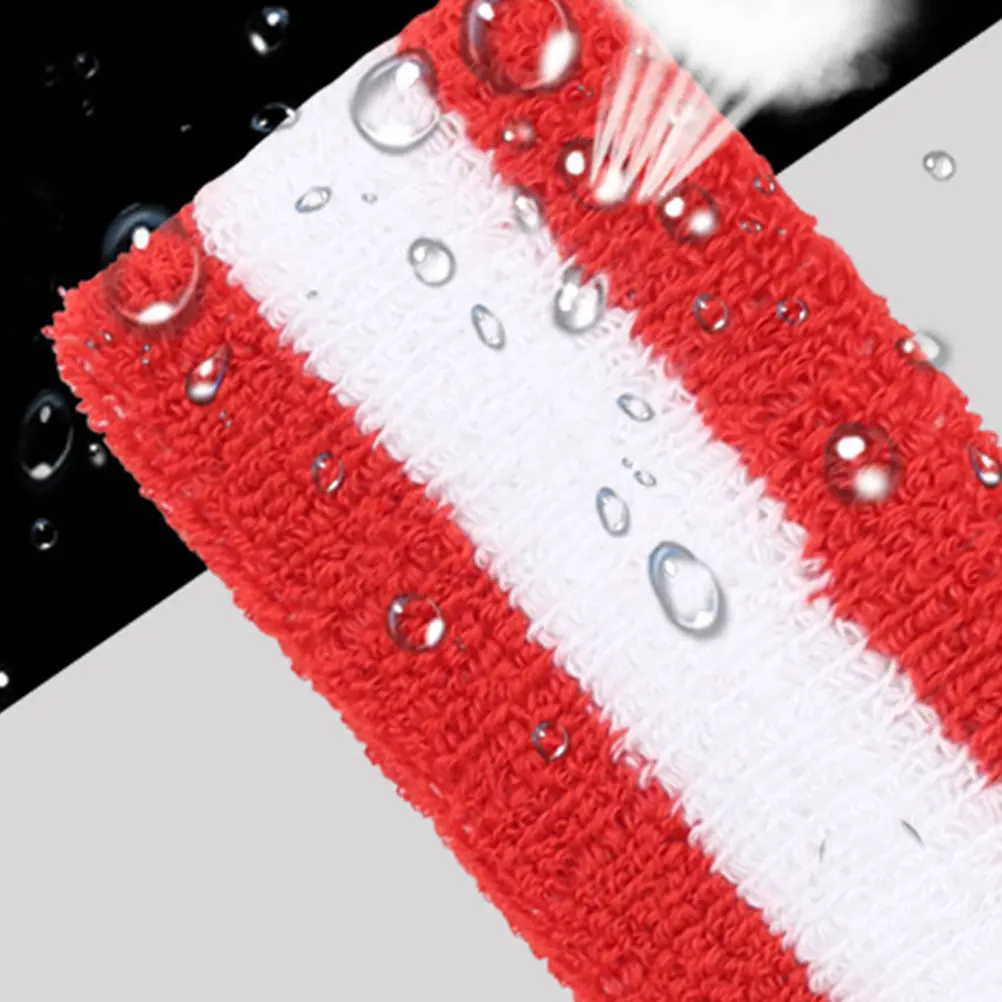 1Set Athletic Headband Wristband Combo High Absorbency Sweatband Set Machine Washable Non Deformable Gym Running Workout