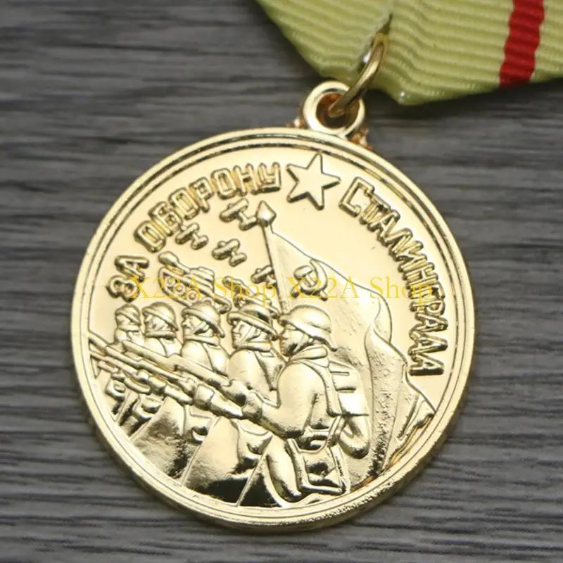 Unique Authentic Soviet Moscow Defense Commemorative Medals With Spring Pin Back For Collectors And History Enthusiasts