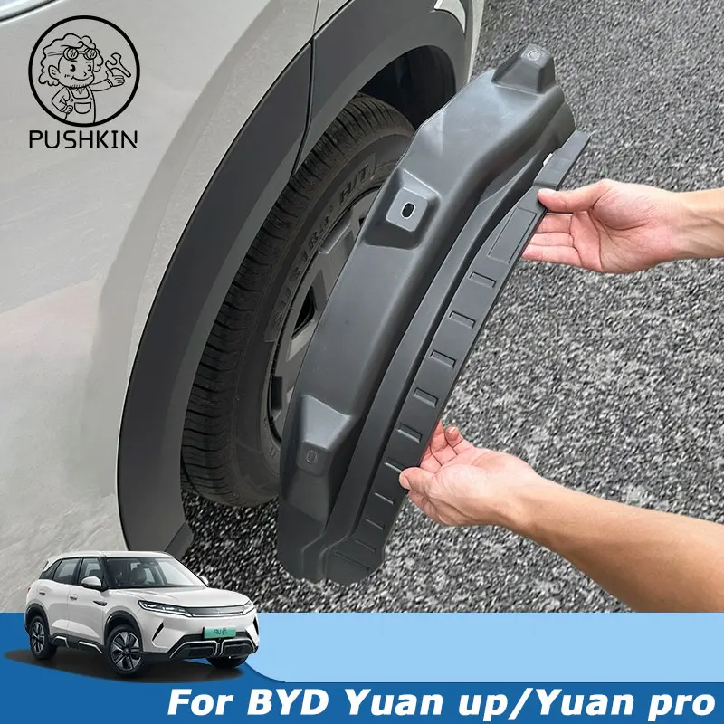 Car rear wheel liner mudguard made of soft plastic material for BYD YUAN PRO Yuan Up 2023 2024 2025 Accessories Protection