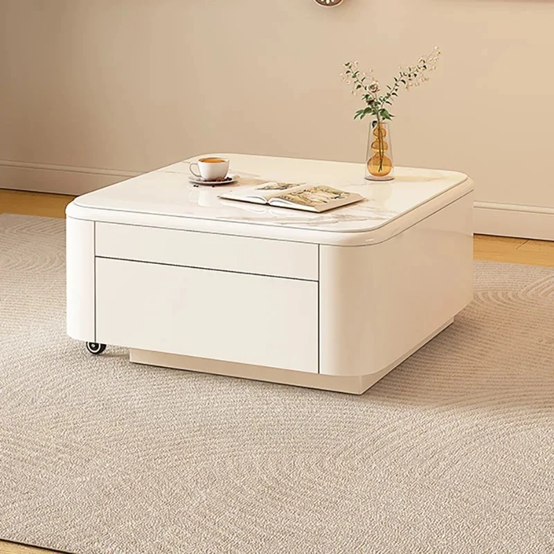 /*/Universal Nordic Coffee Table Aesthetic Display Cream Style Cloud Coffee Tables Space Saving Cream Mesa Auxiliar Home Product
