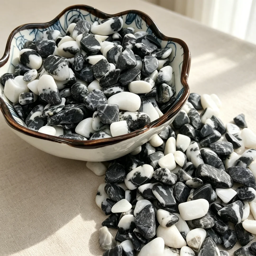 Aquarium Fish Zebra - Natural Zebra Stone Chips, for Jewelry