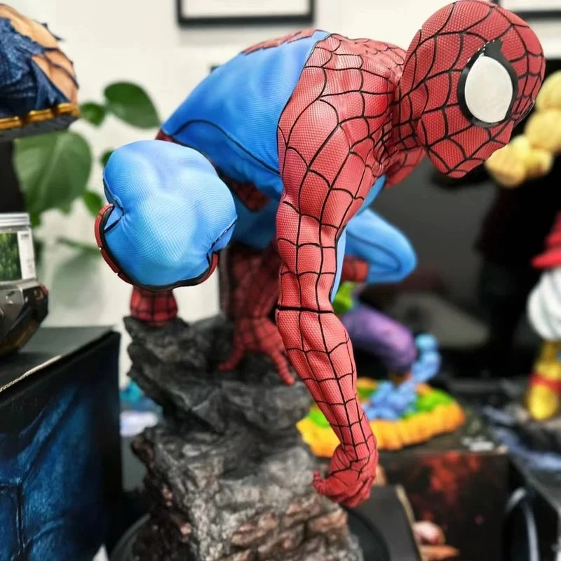 

Фигурка Человека-паука в позе приседающих Мстителей Marvel, настольное украшение, декоративная статуэтка, модель-игрушка, подарок для фанатов на день рождения