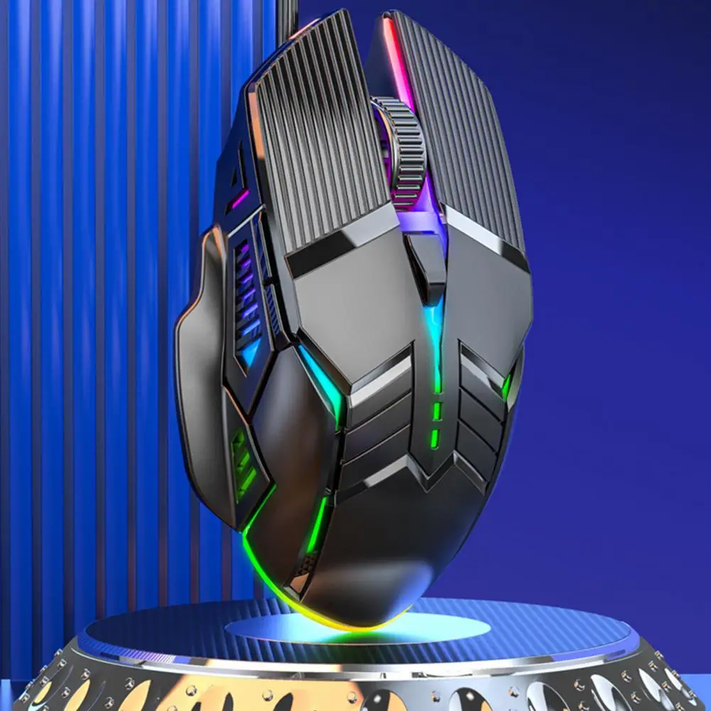 Wired Mouse with Dpi Fine-tuning Usb Wired Gaming Mouse with Seven-color Backlight 3200dpi Adjustable Ergonomic Design 6-key