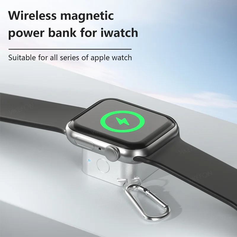 

Беспроводное зарядное устройство Smart Magnetic Watch Power Bank 500 мАч для Apple Watch Series 11 10 9 8 7 6 5 4 3 Ultra 2 SE Док-станция для быстрой зарядки
