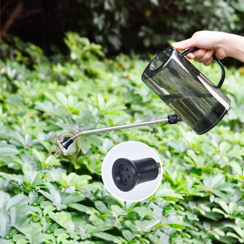 

1 Set Convenient Watering Kettle Transparent Smooth Outlet Watering Can Potted Irrigation Plant Watering Pot