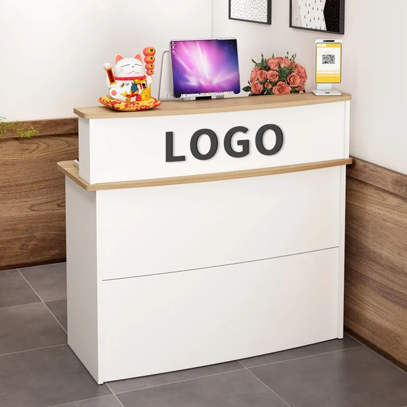 

Unicycle Counter Display Reception Desks Nordic White Office Luxury Reception Desks Front Desk Mostrador Negocio Commercial