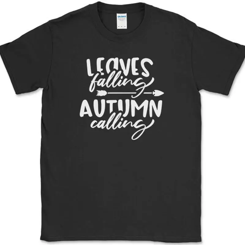 

Leaves Falling Autumn Calling T-Shirt Fall Thanksgiving Holiday Tee