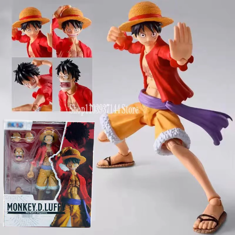 

One Piece Figurine Gk Raid on Onigashima Luffy Figuarts Gear2 Figures 15cm SHF Monkey D Luffy Movable Model PVC Collectible Toys