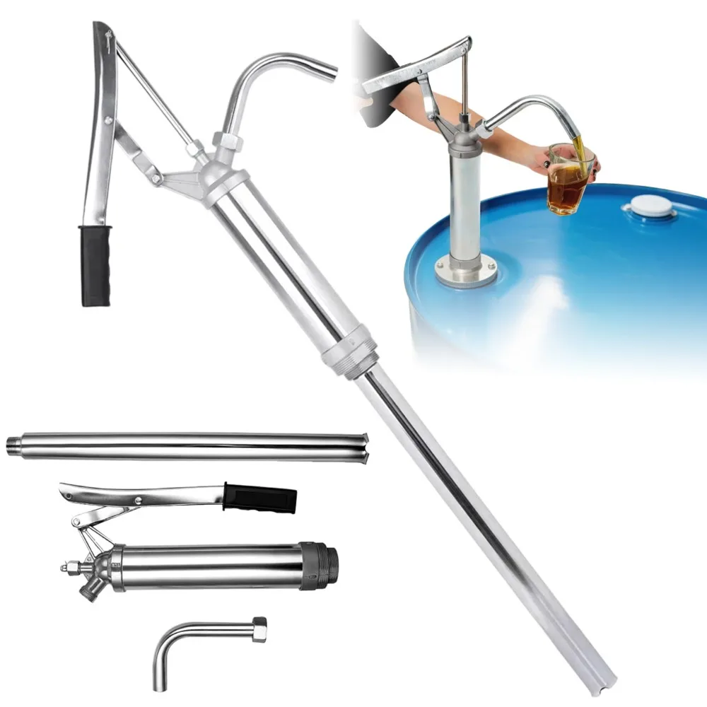 Accessoires pratiques pour pompe à baril d'huile, conception robuste et ergonomique, poignée confortable, adapté pour l'huile de moteur diesel, pratique à ranger et à transporter, fournitures de transfert d'huile industrielles et domestiques.