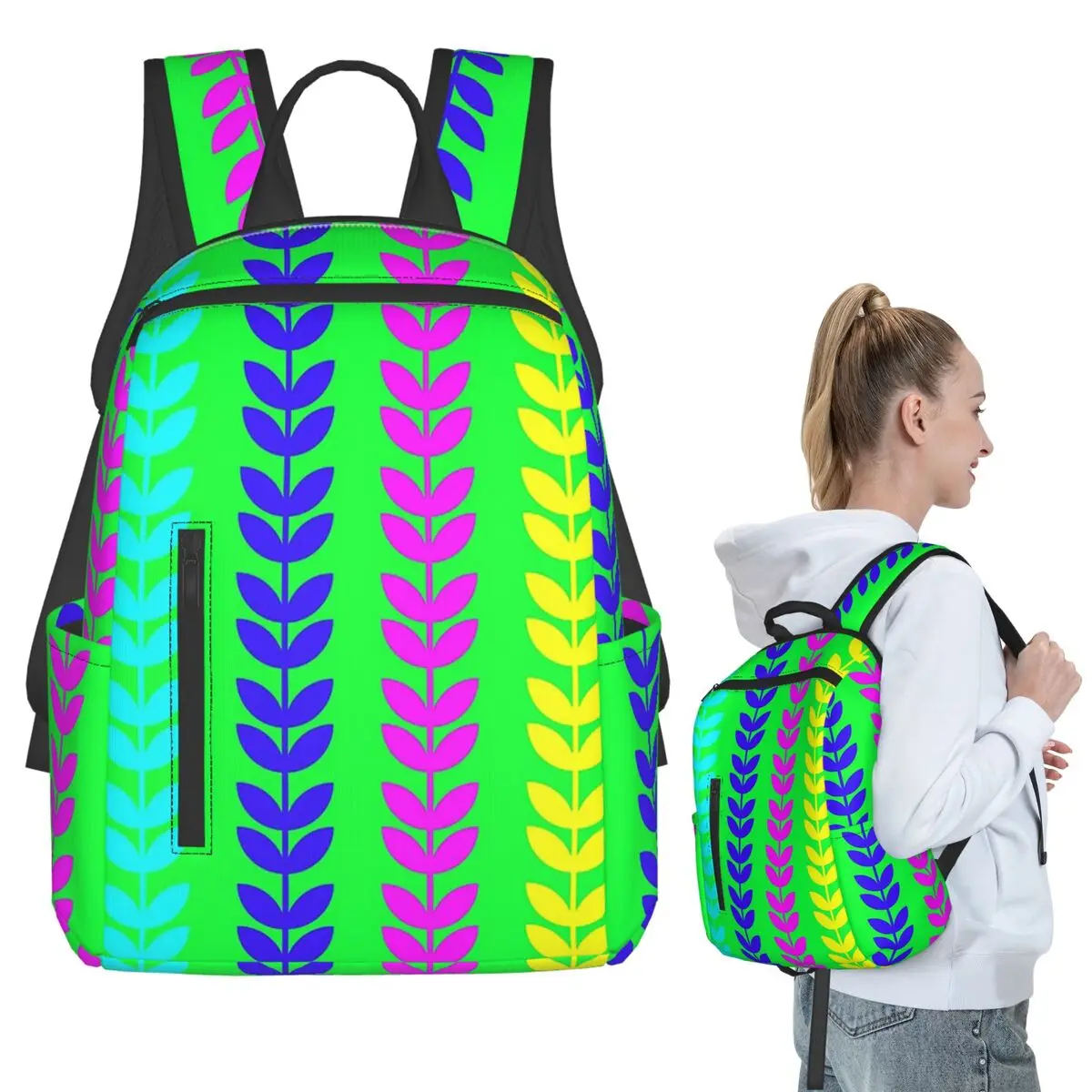 

Bright Bright Backpack Student BookBag Children School Bag Laptop Shoulder Bags Boys Girls