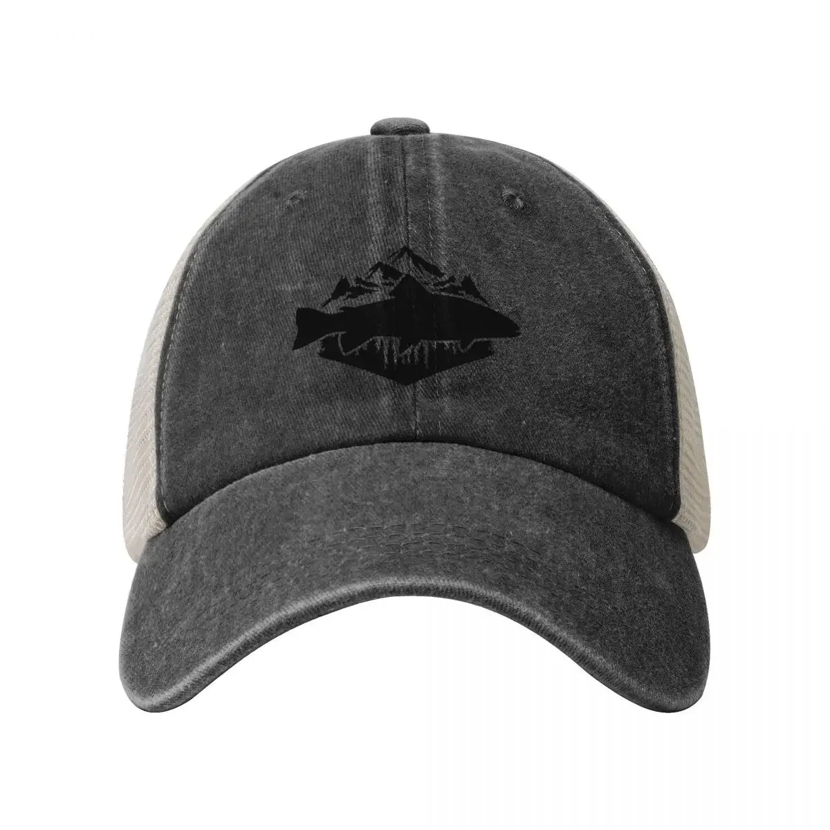 Mountain Trout Baseball Cap summer hat Hat Man Luxury Ball Cap Hat Luxury Brand Women's Beach Visor Men's