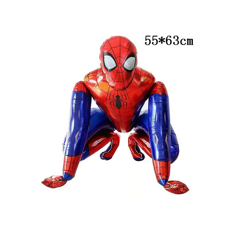 3D montowany balon z pajęczykiem 1 szt. Superbohater Spider-Man z motywem dziecięcej dekoracje urodzinowe Baby Shower dekoracja w tle