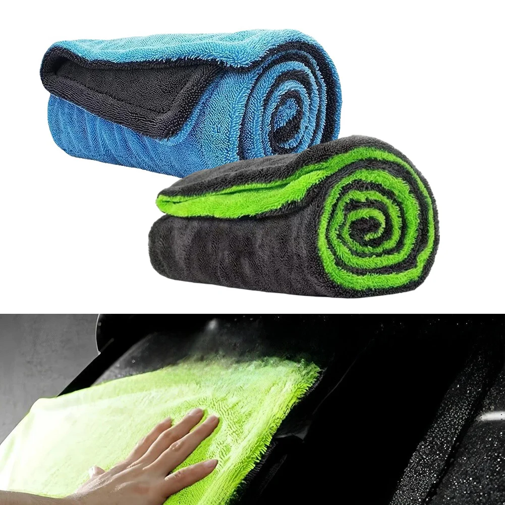 Microfiber Car Wash Towel 60x90CM Large Quick Drying Cloth Absorbent Cleaning Rag For Auto Vehicle Detailing Care Accessories