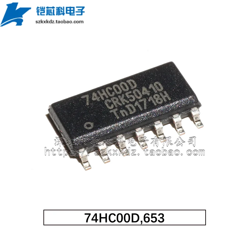 10Pcs Original 74HC00D 74HC02D 74HC04D 74HC08D 74HC14D SOIC-14 SMD IC