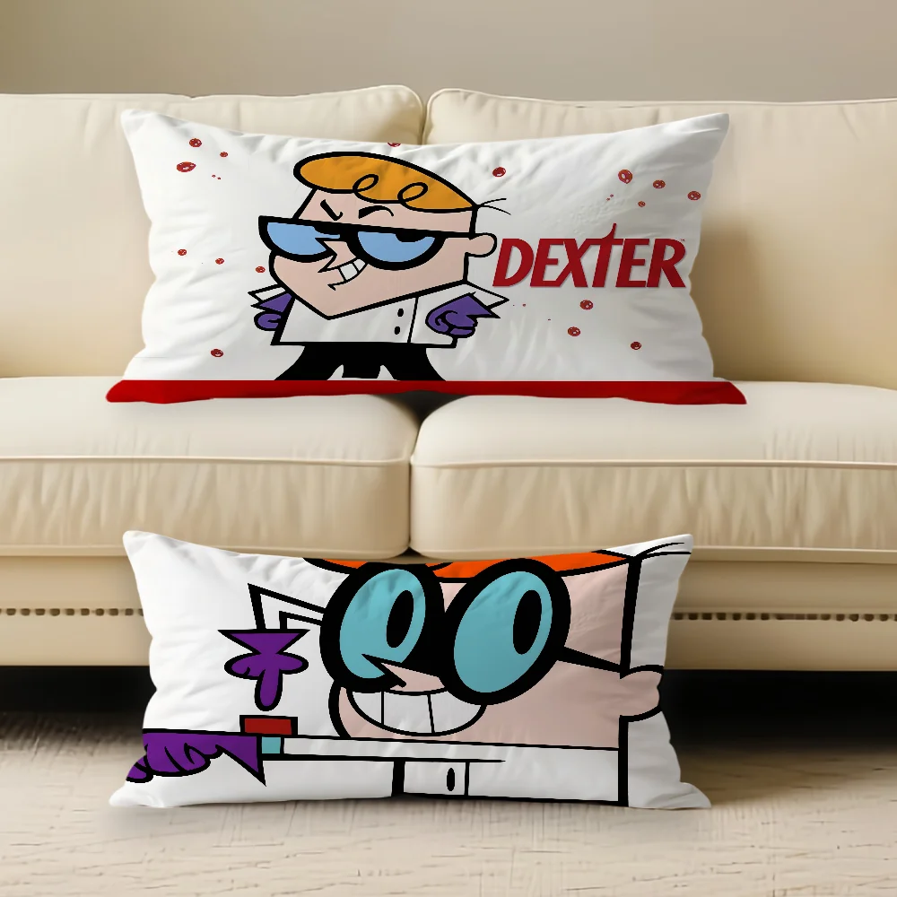 Cartoon D-Dexters L-Laboratory Pillow Case Suitable For All Seasons Home Decoration Cushion Cover Suitable For Livingroom Sofa
