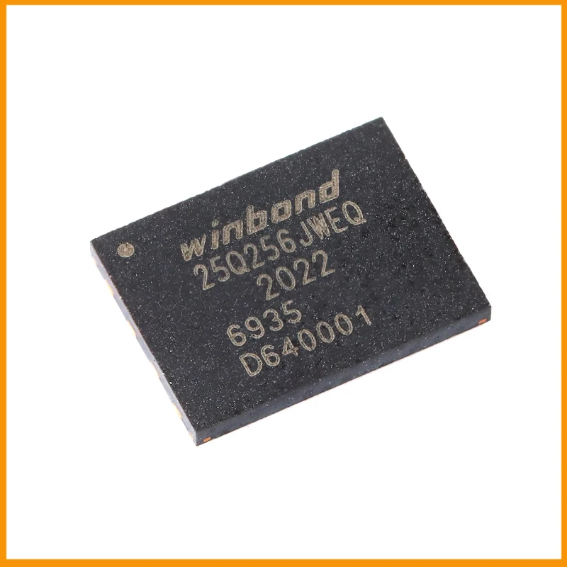 5Pcs/Lot  New Original  W25Q256JWEIQ  W25Q256  FLASH - NOR Memory IC 256Mbit SPI - Quad I/O 133 MHz 6 ns 8-WSON (8x6)