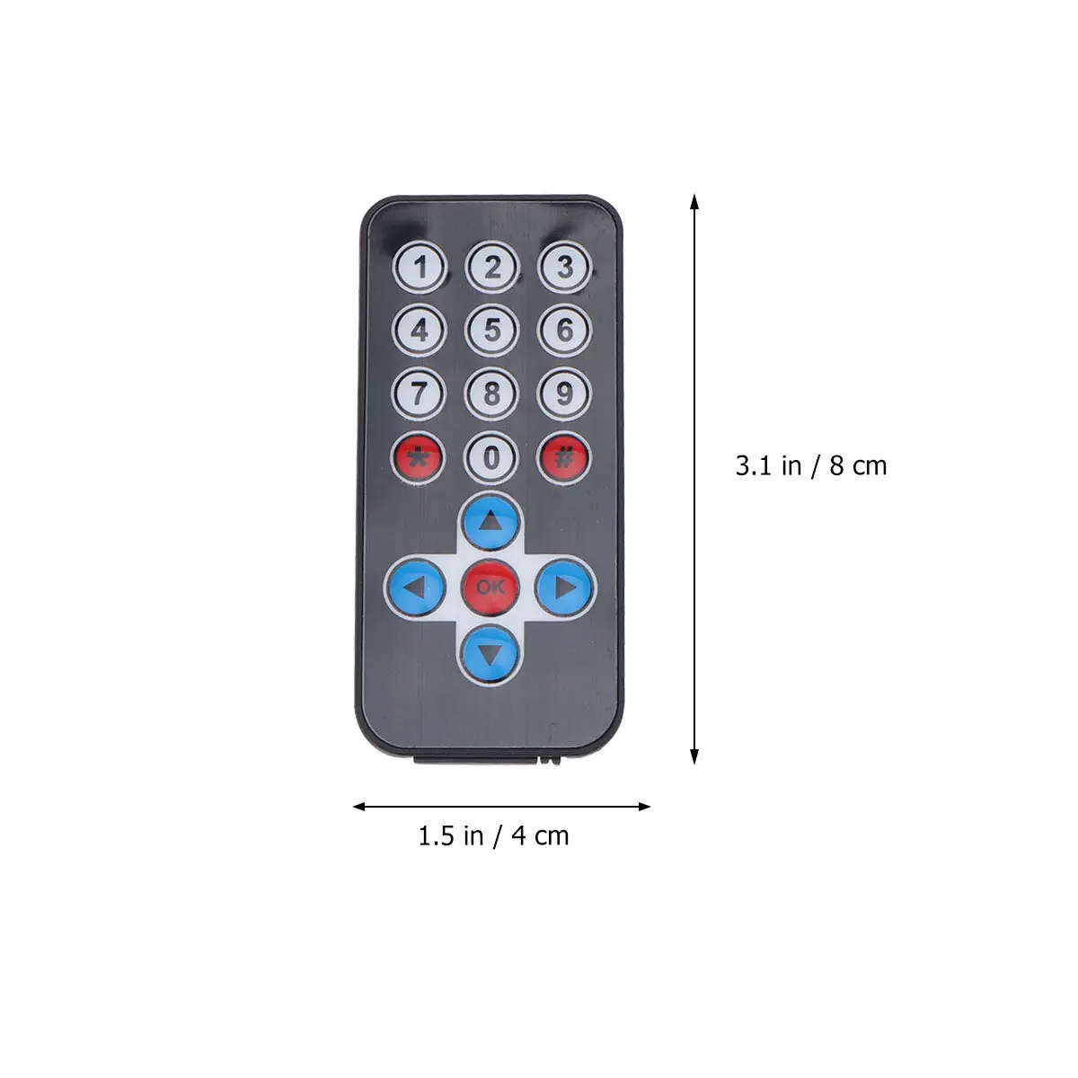 Ultrathin Infrared Remote Set 20 Function Keys 8m Distance Wireless Ir Receiver Module for Indoor Device Control