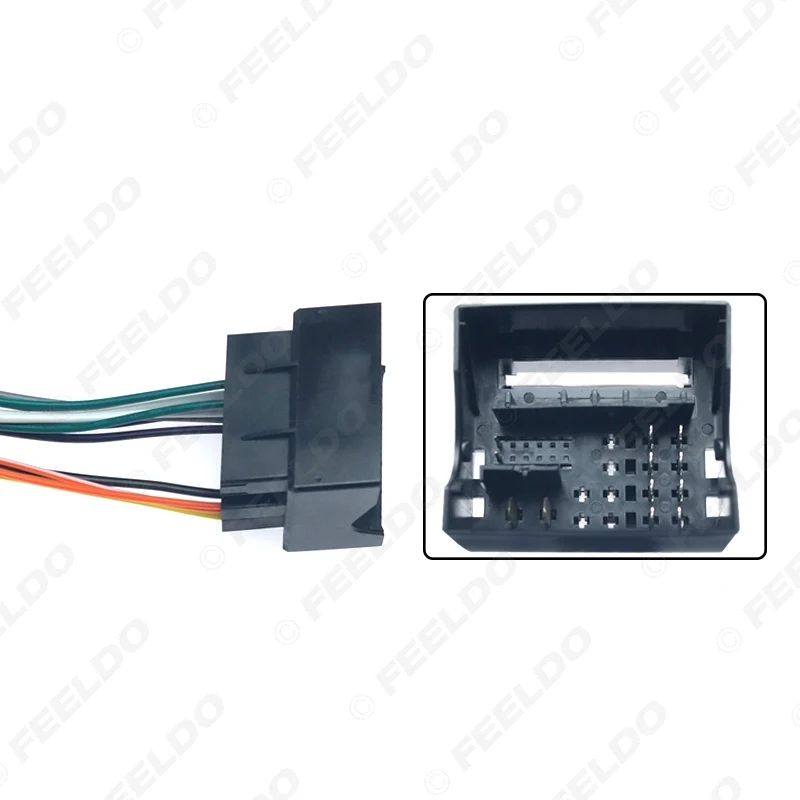 Car Radio Audio Stereo Interface Wire Harness for Volkswagen Golf 7 Sokda Installing Aftermarket CD/DVD Plug Wire Adapter