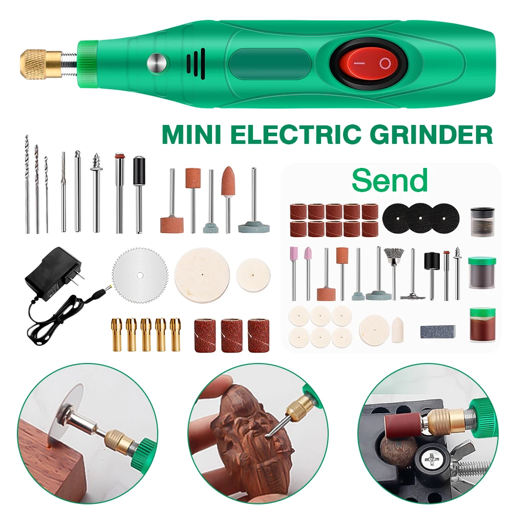 New Electric Drill Grinder Engraver Pen Grinder Mini 6 Gear Grinding Machine Power Tool Accessories