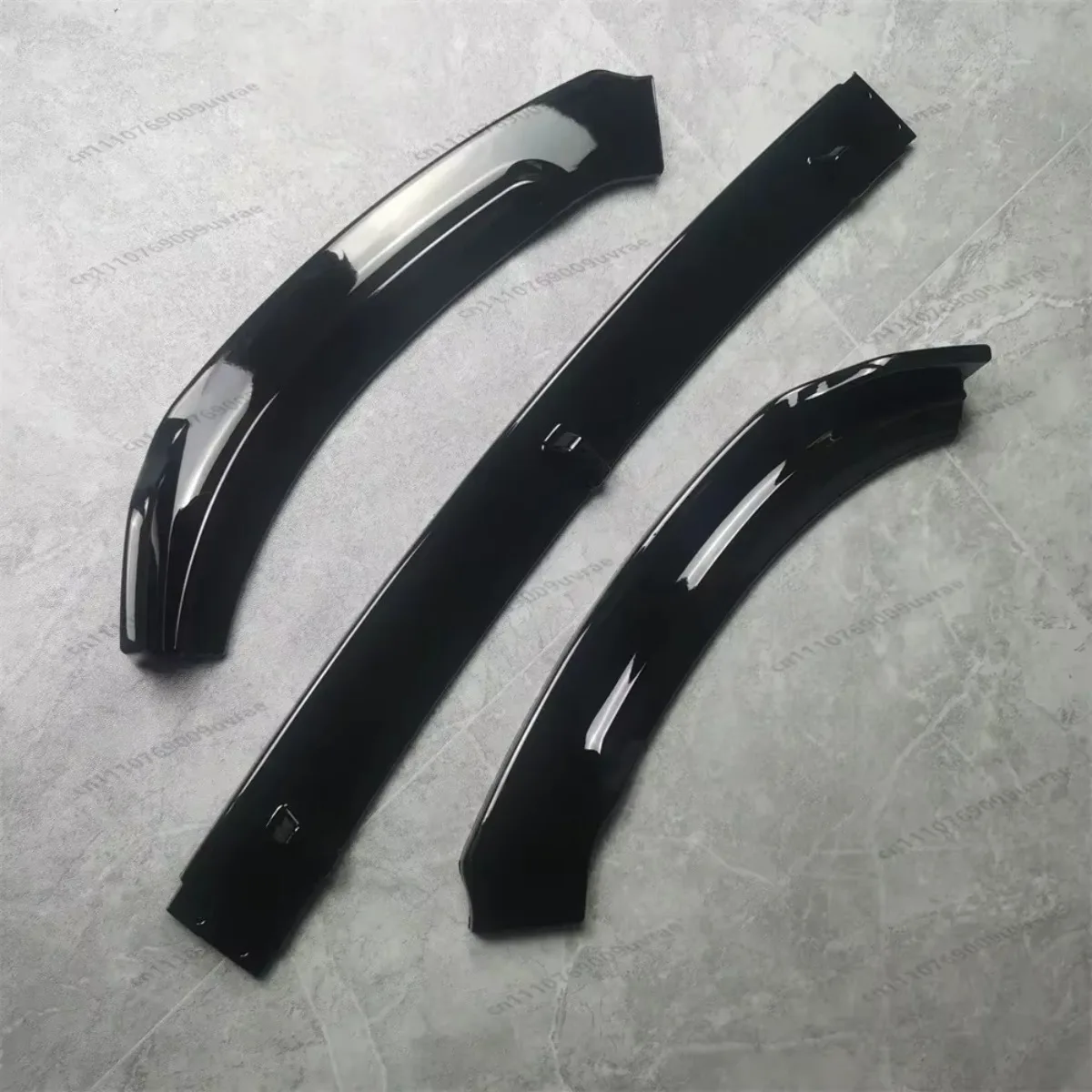 Frontspoilerlippe für Ford Fiesta MK7 ST ST Line 2013-2016 Glanzschwarz Spoiler Splitter Diffusor Abdeckung Schutz ABS Bodykits Tuning – Detail 4