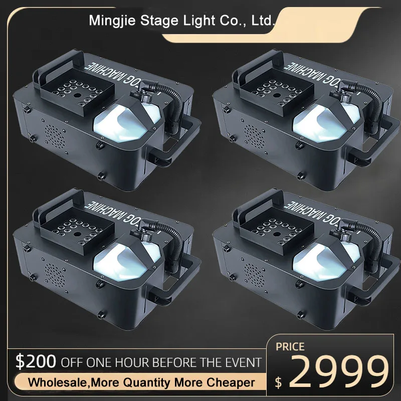 

Оптовая продажа 24x9W Smoke Machine Floor Make The Atmosphere Active RGB Colorful Stage DMX для уличного DJ Club Party Concert Wedding