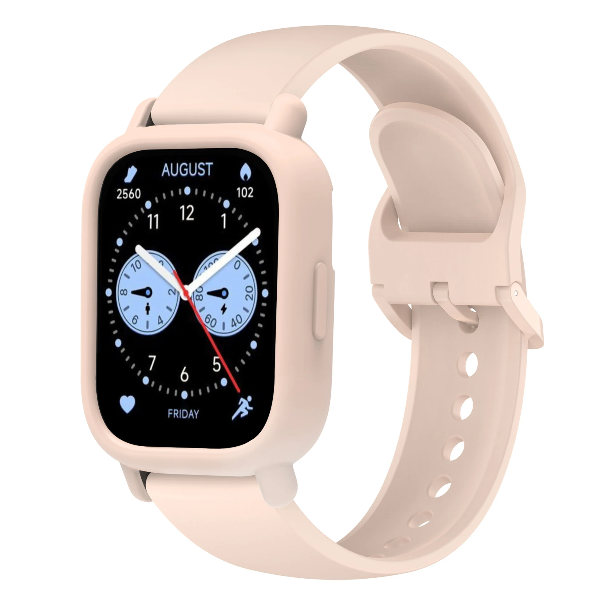 Silicone Strap+Protective Case For Redmi Watch 5 Lite Smart Watch Band