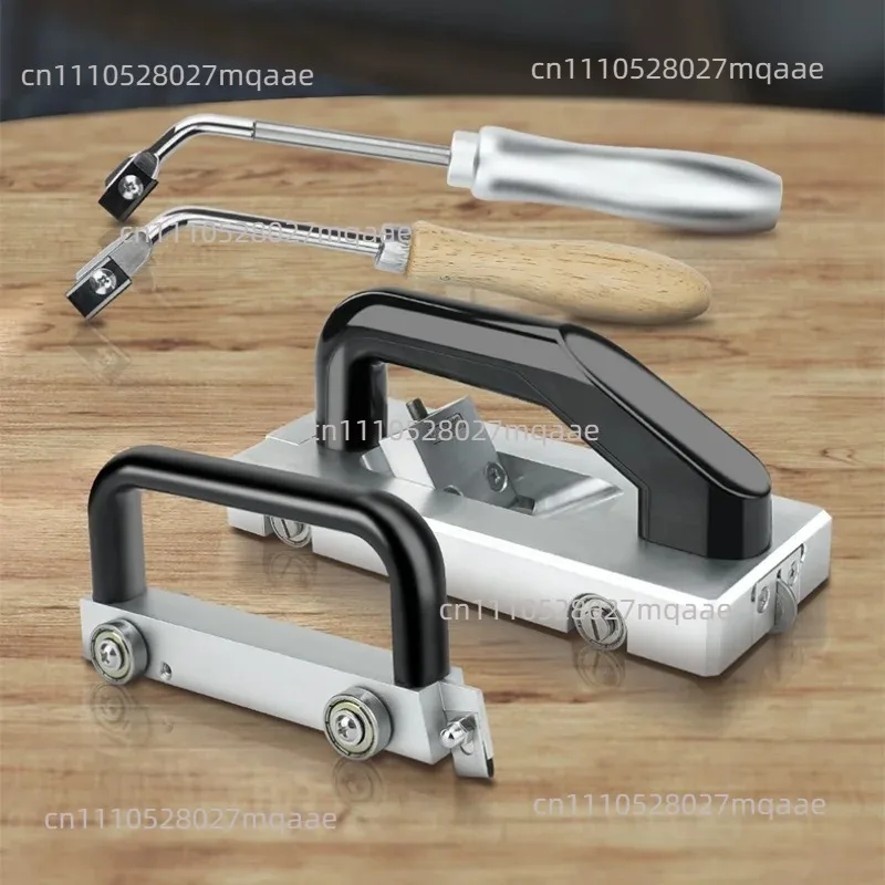 U-Type Blade Wheeled PVC Plastic Floor Slotting Knife Guide Wheel Floor Leather Welding Tool Floor Glue Slotting Manual Slotter