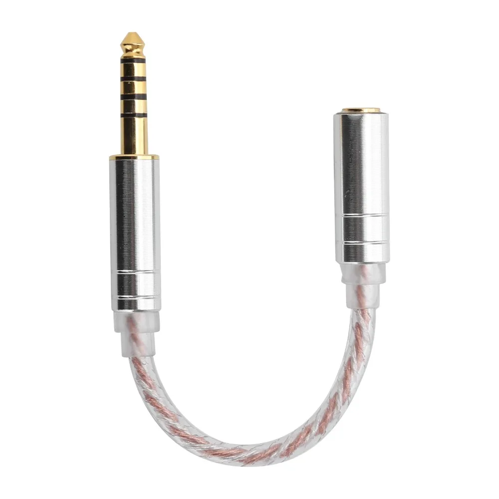 Male to Female 4.4mm Balanced Male to 3.5/2.5 Female Plug and Play Headphone Conversion Cable for ZX300A HiFiman