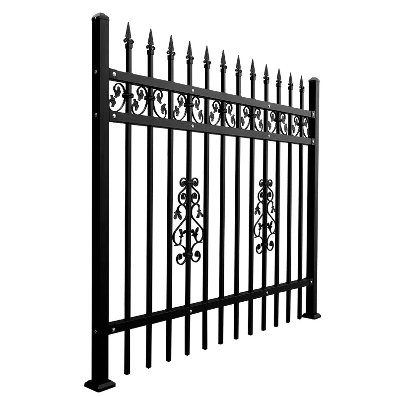 Wholesale Modern Wrought Iron Picket  Fencing Trellis Gates