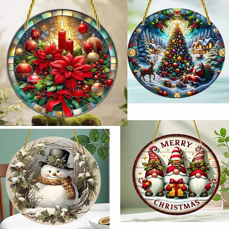 1 قطعة العشاء الكلاسيكي الأخير جولة الاكريليك sunالماسك متعددة الأغراض الفن إكليل علامة لغرفة المعيشة فناء مزرعة غرفة الشرفة #1