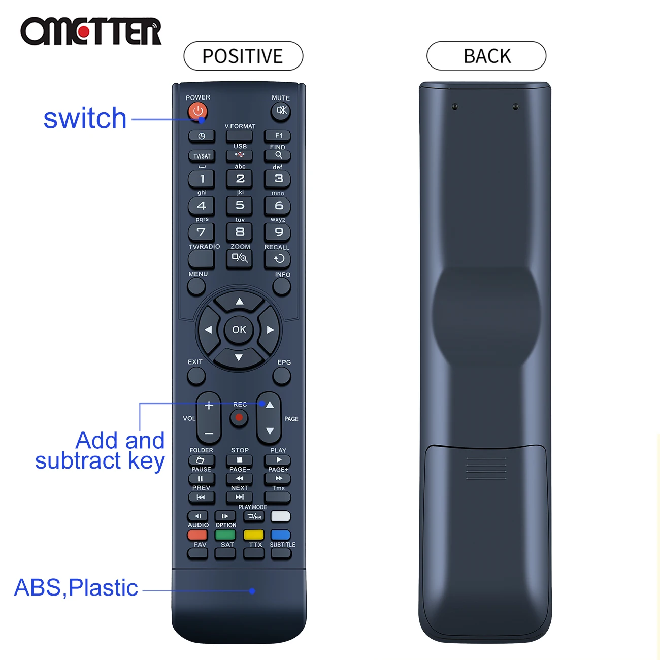 for AMIKO Remote Control Mini HD 8150 8200 8300 8360 8840 SHD 7900 8000 8110 8140 STHD 8820,8800, Micro Combo