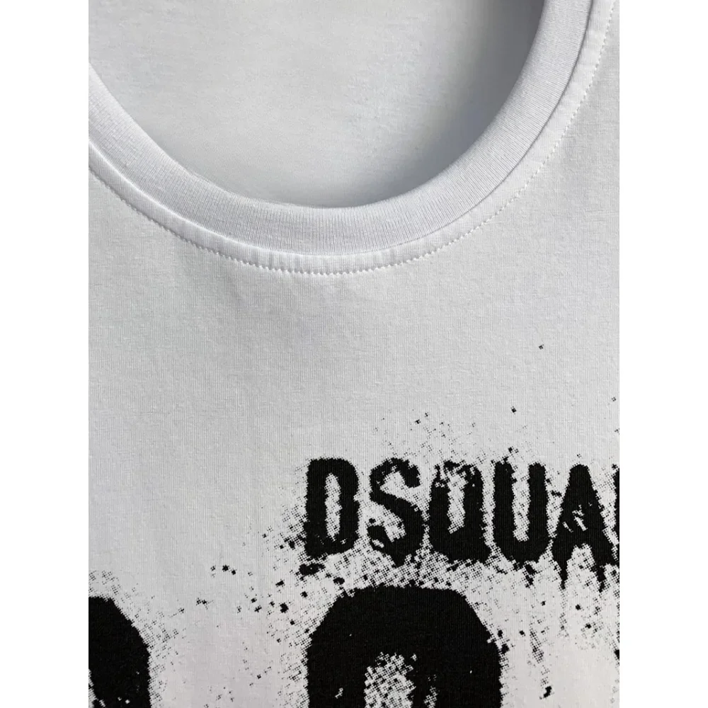 Regular Version Short-sleeved Men Women Kid T-shirt Icon Printed Letters Fashion Cotton Cross-border Trend Crew Neck Short Top