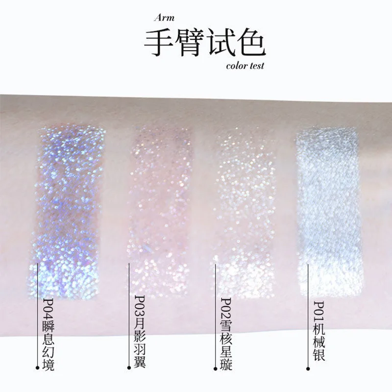 Kaxier Jelly Eyeshadow Stick Metallic Glitter Highlighter Pen Shimmer Pearly Diamond Face Brighten Shiny Eye Makeup