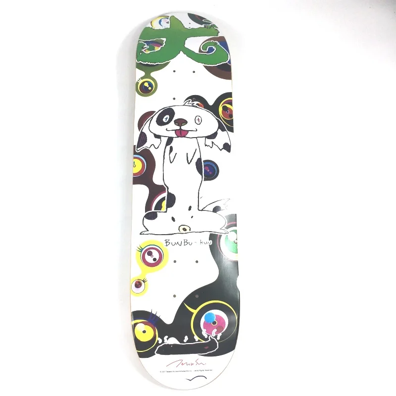 TM/KK Skateboard Deck Modern Canadá Maple. Colgante de decoración, Color blanco, colecciona arte. Marca de moda. Estilo Internacional de Japón