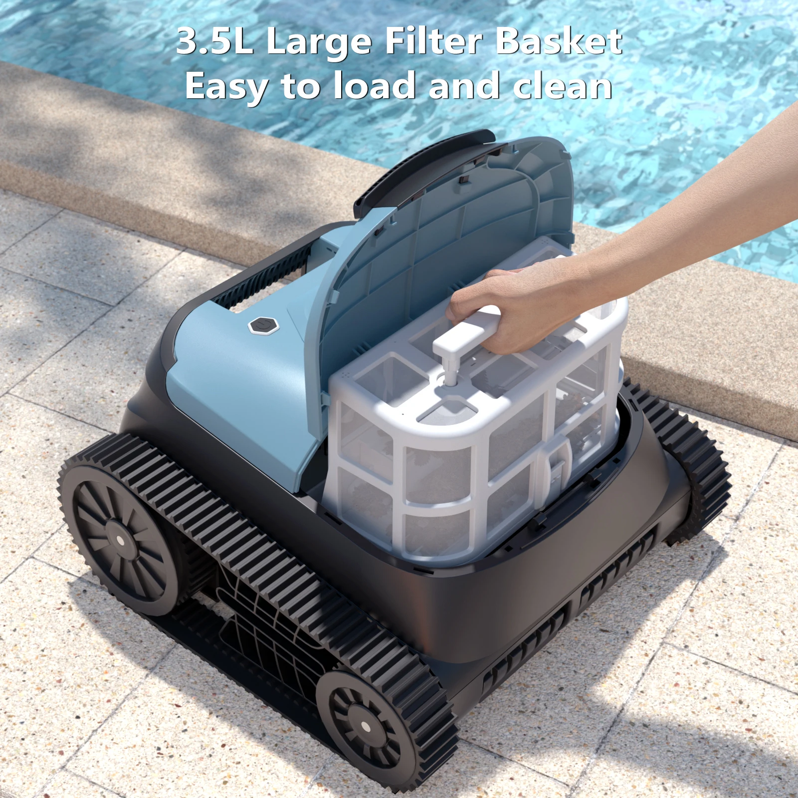 High Quality Outdoor Swimming Pool Cleaning Robot Efficient Automatic Vacuum Tool for Pool Maintenance