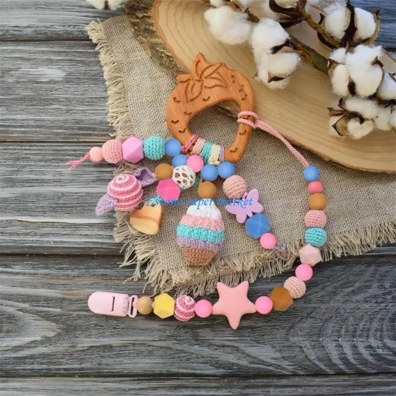 090b DIY Silikonperlen für Armband -Making -Geldbörse Anhänger DIY Crafts Making für Schlüsselbund -Rainbow -Thema