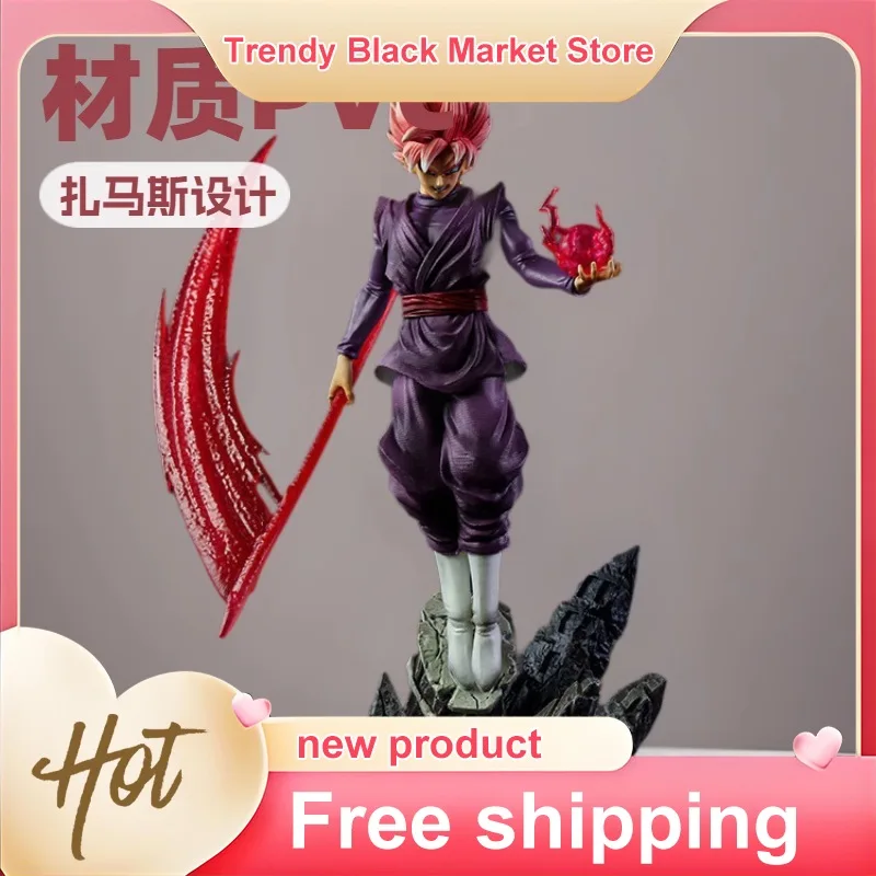 

Dragon Ball Zamasu Goku Black Rose Scythe Anime Action Figure Pvc Model Statue Desktop Decor Collectible Figurine For Anime Fans