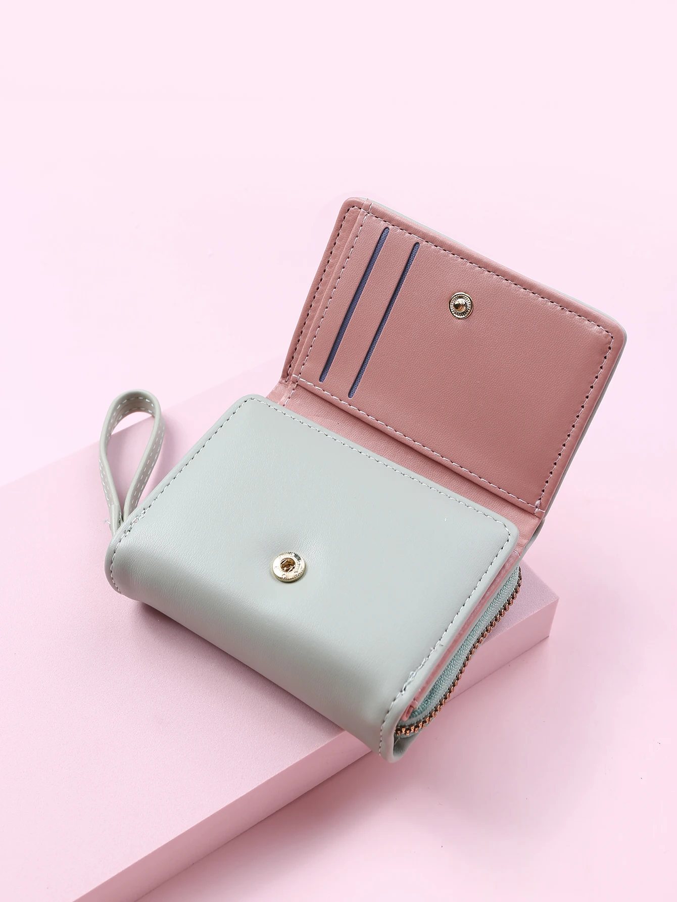 Luxus Marke frauen Kleine Brieftasche Weibliche Karte Halter Kurze Brieftaschen mit Geldbörse für Frau Damen PU Leder Haspe Mini kupplung – Detail 13