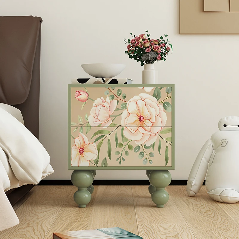 

Glamour European Bedside Table Trendy Cozy Exquisite Fresh Nightstand Versatile Simple Tavolino Da Salotto Bedroom Furnitures