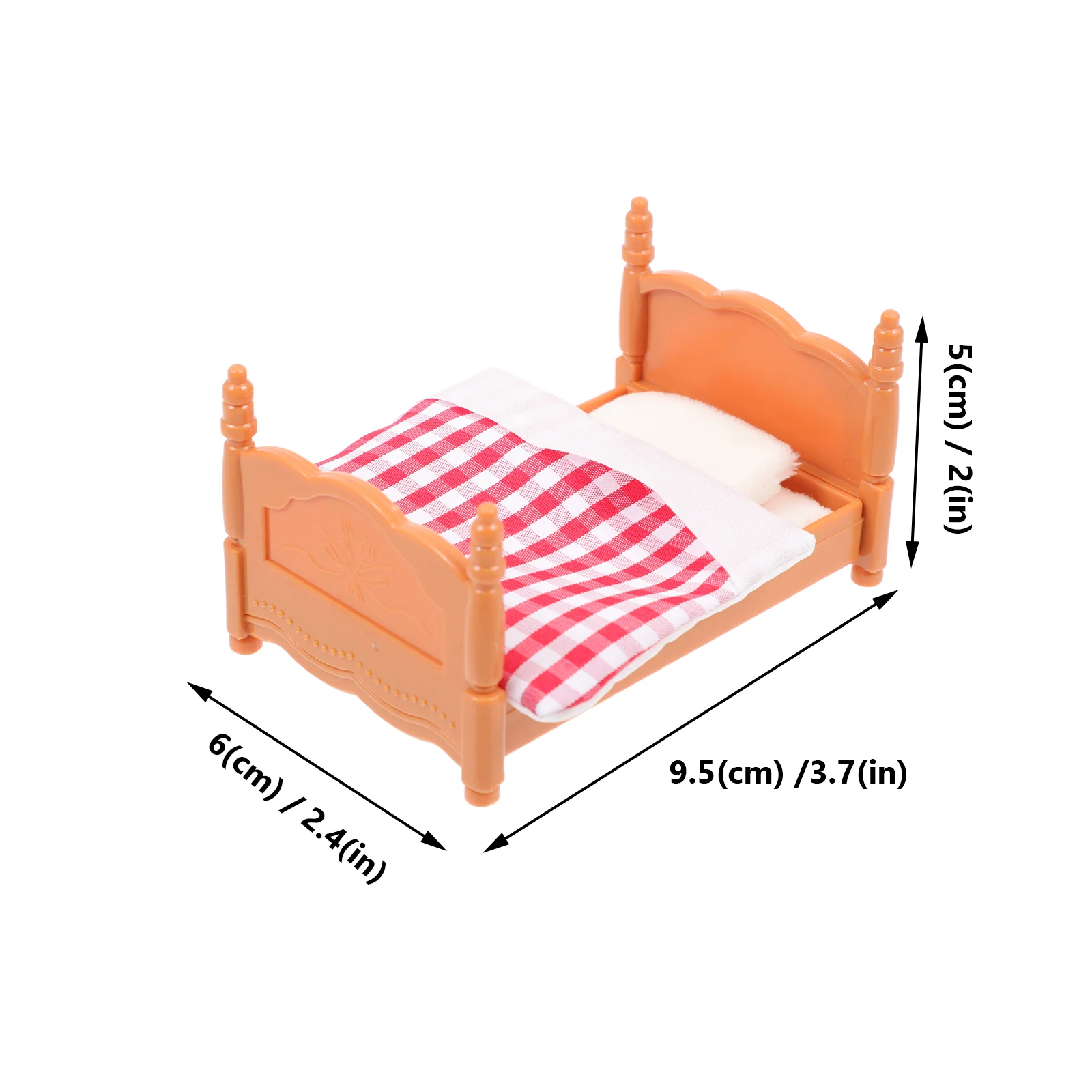 Bed Model Dolls House Bookcase Decor Dollhouse Baby Mini Decoration Cradle Accessories Furniture Models Scene Household