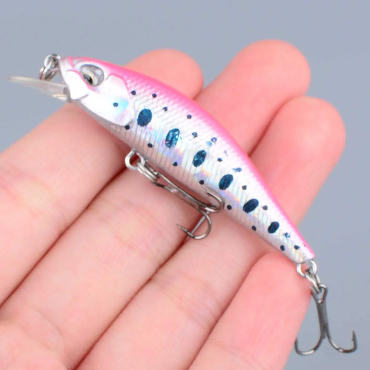 Señuelo micro minnow jerkbait duro para trucha y lubina - imagen 3