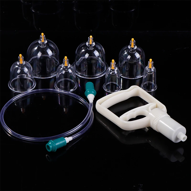 Vacuum Cupping Glasses Vacuum Massage Body Cupping Kit Anti Cellulite Chinese Cupping Body Cup Massager Slimming For Body Face