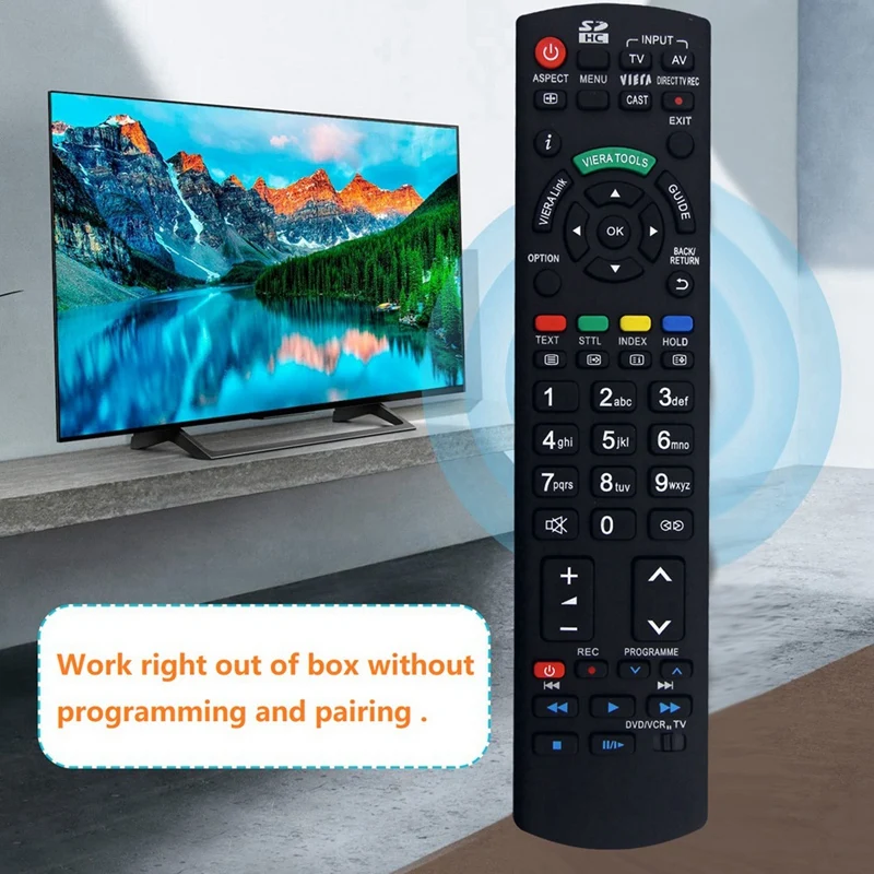 Panasonic TV,n2qayb000496,TH-L32D25A, TH-L32S25A, TH-L37D25A, TH-L42D25A, TH-P42V20A,用の交換用リモコン